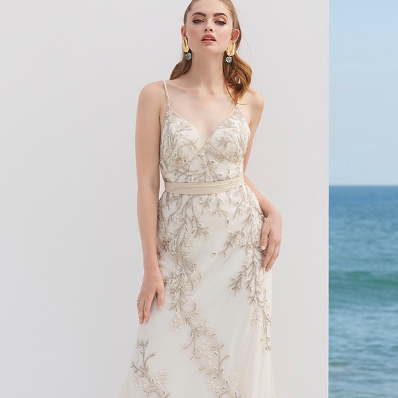 NWT Watters Kilton Essen Beaded Wedding Gown 6 - Picture 7 of 11